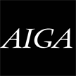 AIGA logo. This will take you to the homepage